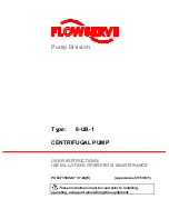 Flowserve Centrifugal Pump 8-UB-1 Installation &  Operation Instruction preview