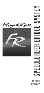 Floyd Rose SPEEDLOADER BRIDGE SYSTEM Manual preview