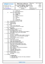 Preview for 6 page of Fly Synthesis Texan top class 580 ISR Maintenance Manual