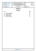 Preview for 14 page of Fly Synthesis Texan top class 580 ISR Maintenance Manual