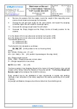 Preview for 21 page of Fly Synthesis Texan top class 580 ISR Maintenance Manual