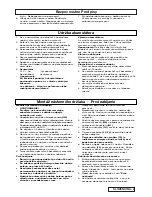 Preview for 49 page of Flymo CONTOUR POWER PLUS CORDLESS CCT25 Important Information Manual