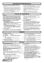 Preview for 38 page of Flymo MULTITRIM CT250X Important Information Manual