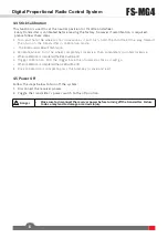 Preview for 9 page of FlySky FS-MG4 User Manual