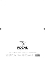 Preview for 20 page of Focal CROSS UNIQ Manual