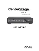 Focus CenterStage CS-HD User Manual preview