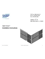 Folding Guard Qwik-Fence Installation Instructions Manual preview