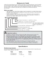 Preview for 4 page of Follett MU155N Series Installation & Service Manual