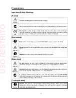 Preview for 3 page of FOR-A VTW-350HS Operation Manual