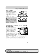 Preview for 123 page of Ford Zephyr 2007 Owner'S Manual