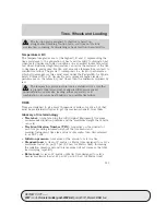 Preview for 149 page of Ford Zephyr 2007 Owner'S Manual