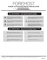 Preview for 17 page of Foremost BTS-1005E-W Operating Manual, Installation Steps