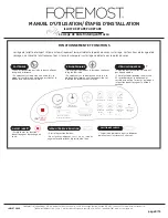 Preview for 24 page of Foremost BTS-1005E-W Operating Manual, Installation Steps