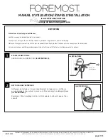 Preview for 26 page of Foremost BTS-1005E-W Operating Manual, Installation Steps