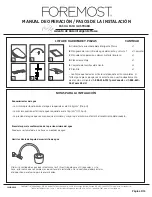 Preview for 35 page of Foremost BTS-1005E-W Operating Manual, Installation Steps