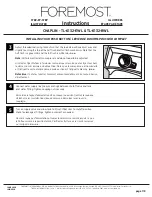 Preview for 7 page of Foremost CHAPLIN TL-6132-EWL Instructions Manual