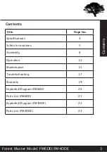 Preview for 3 page of Forest-Master FM4DDE Manual