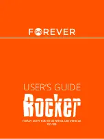 Preview for 1 page of FOREVER Rocker RC-100 User Manual