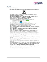 Preview for 3 page of Formech 508DT Installation, Operating And Service Manual