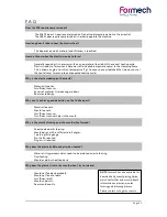 Preview for 21 page of Formech 508DT Installation, Operating And Service Manual