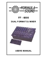 Formula Sound FF - 6000 User Manual preview