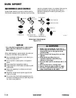 Preview for 100 page of Formula SUN SPORT Owner'S Manual