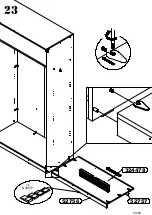 Preview for 23 page of Forte Bellevue BLQS128T1 Assembling Instruction