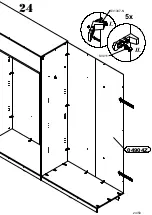 Preview for 24 page of Forte Bellevue BLQS128T1 Assembling Instruction