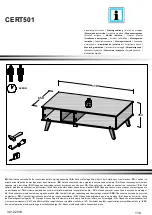 Preview for 1 page of Forte CERT501 Assembling Instruction