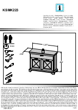 Preview for 1 page of Forte KASHMIR KSMK223 Assembling Instruction