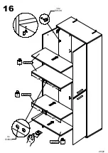 Preview for 20 page of Forte KFLS822 Assembling Instruction