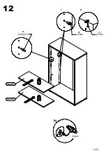 Preview for 14 page of Forte Tempra T2KR40 Assembling Instruction