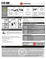 Preview for 4 page of Fortin EVO-ONE RF641W Quick Installation Manual