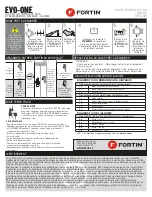 Preview for 8 page of Fortin EVO-ONE RF641W Quick Installation Manual