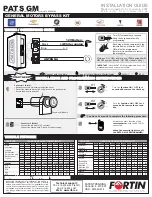 Preview for 1 page of Fortin PATS-GM Installation Manual