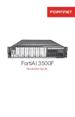 Preview for 1 page of Fortinet FortiAI 3500F Quick Start Manual