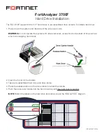 Fortinet FortiAnalyzer 3700F Installation preview