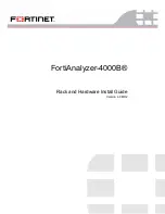 Fortinet FortiAnalyzer-4000B Hardware Install Manual preview