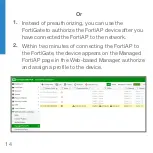 Preview for 14 page of Fortinet FortiAP C23JD Quick Start Manual