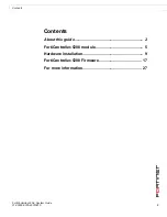 Preview for 3 page of Fortinet FortiController FortiController-5208 System Manual