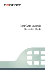 Preview for 1 page of Fortinet FortiGate 3040B Quick Start Manual