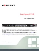 Preview for 1 page of Fortinet FortiGate-5001B Manual