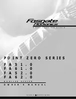 Preview for 1 page of Fosgate Audionics Point Zero FA51.0 Owner'S Manual