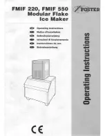 Foster FMIF 220 Operating Instructions Manual preview