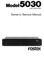 Fostex 5030 Owner'S And Service Manual preview