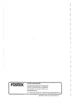 Preview for 48 page of Fostex 8320 Operation Manual