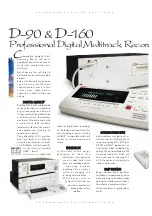 Preview for 2 page of Fostex D-90 Brochure & Specs