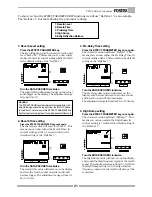 Preview for 21 page of Fostex VM04 Owner'S Manual