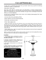 Preview for 13 page of Four Seasons FM35PHLP Use And Care Manual