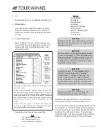 Preview for 120 page of Four winns 310 Horizon Owner'S Manual